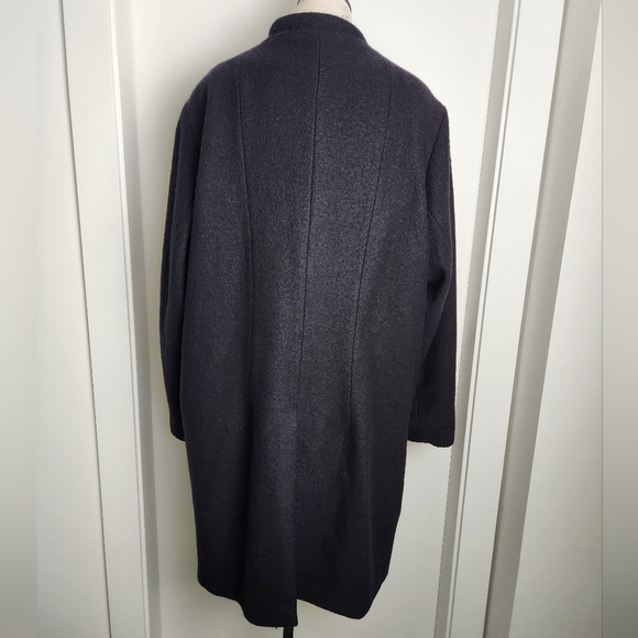 Blue Sky Tailored Wool Overcoat Plus Size - Picture 8 of 16